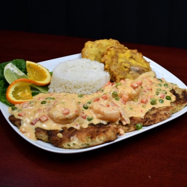 Filete Con Camarones.